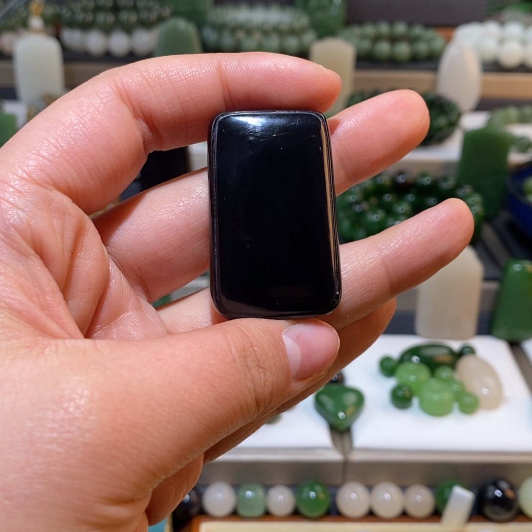 和田玉帝王紫无事牌未镶嵌大*澄帝王紫无事牌