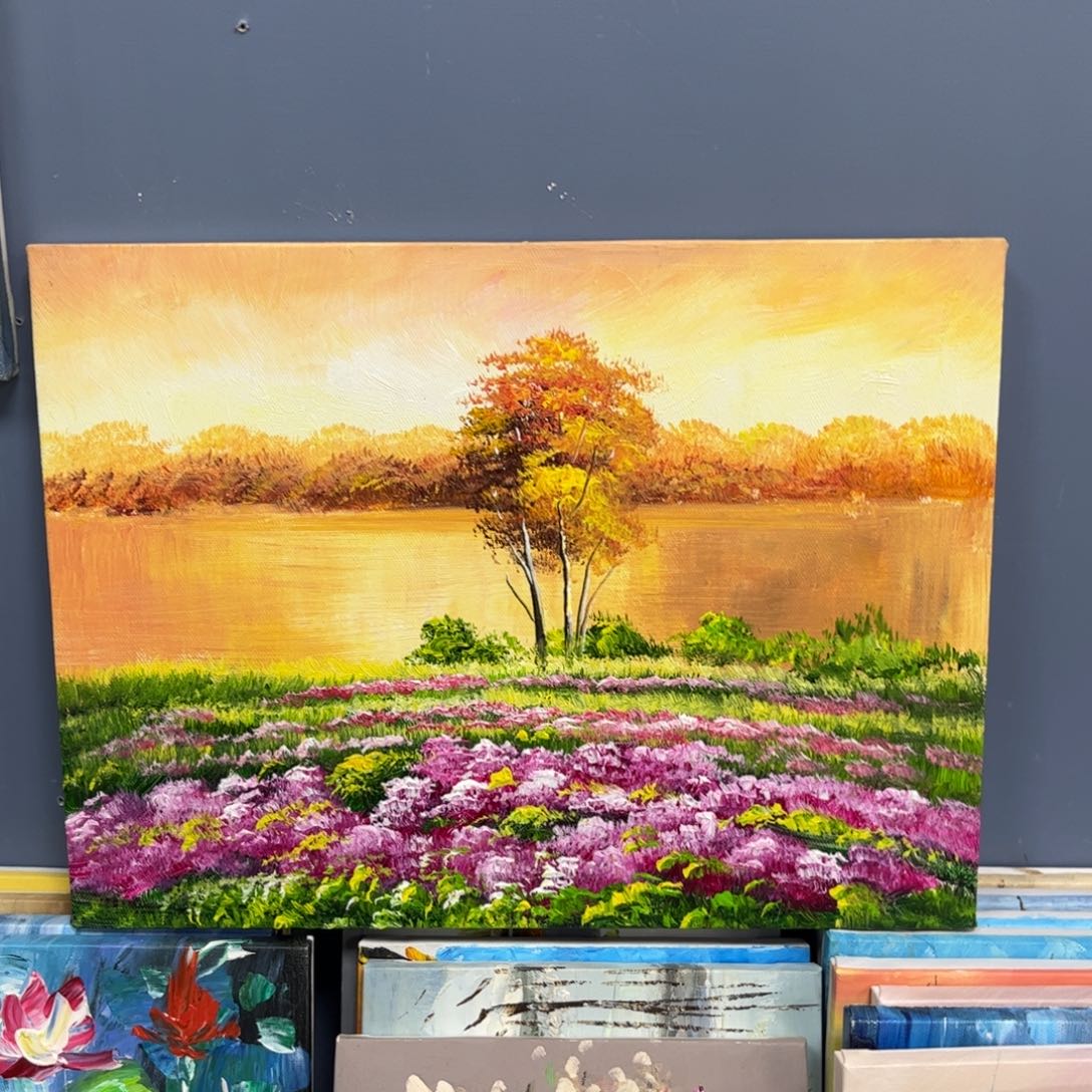 手工手绘精品油画30+40厘米