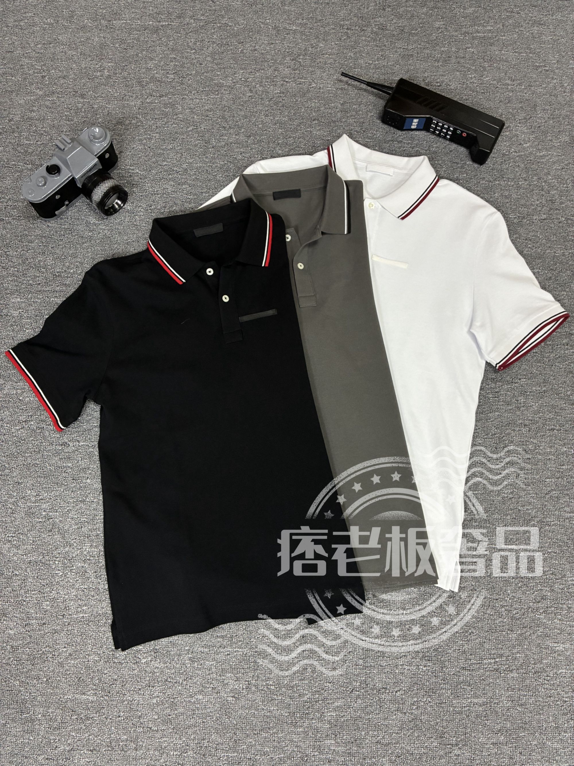 【痞老板】PD横胶标红标Polo