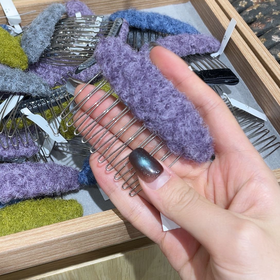 羽毛非金属紫色插