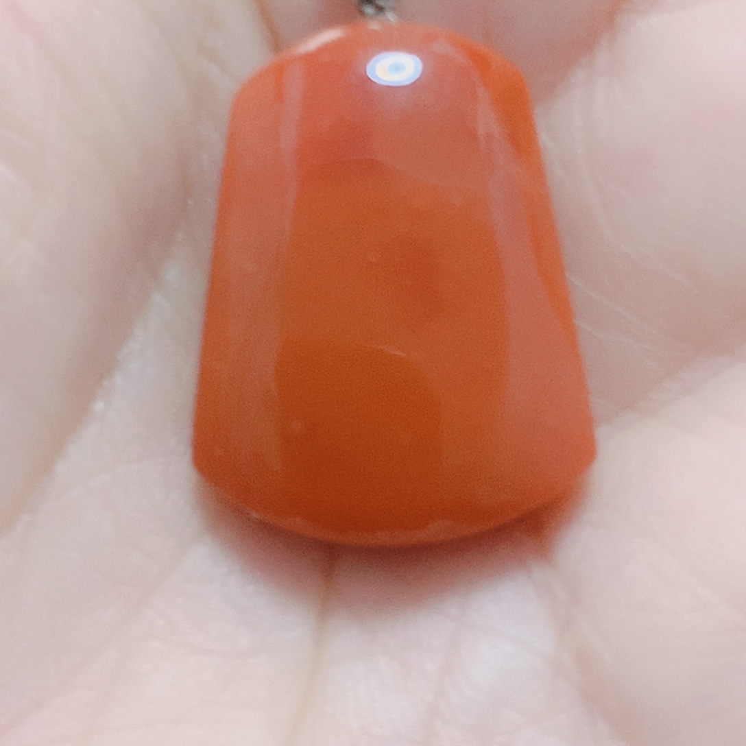 南红玛瑙银S925镶嵌吊坠(不含链)