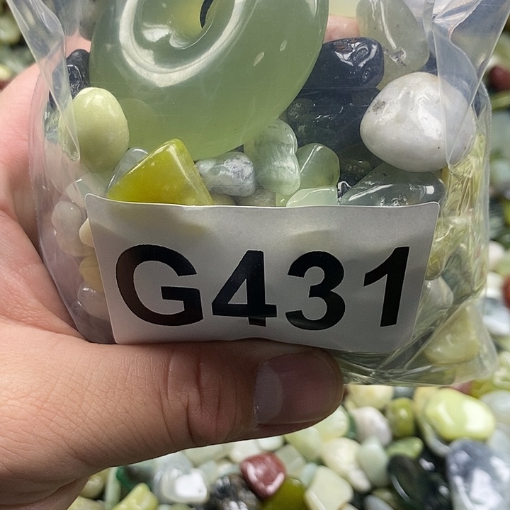 岫玉鱼缸石未镶嵌
