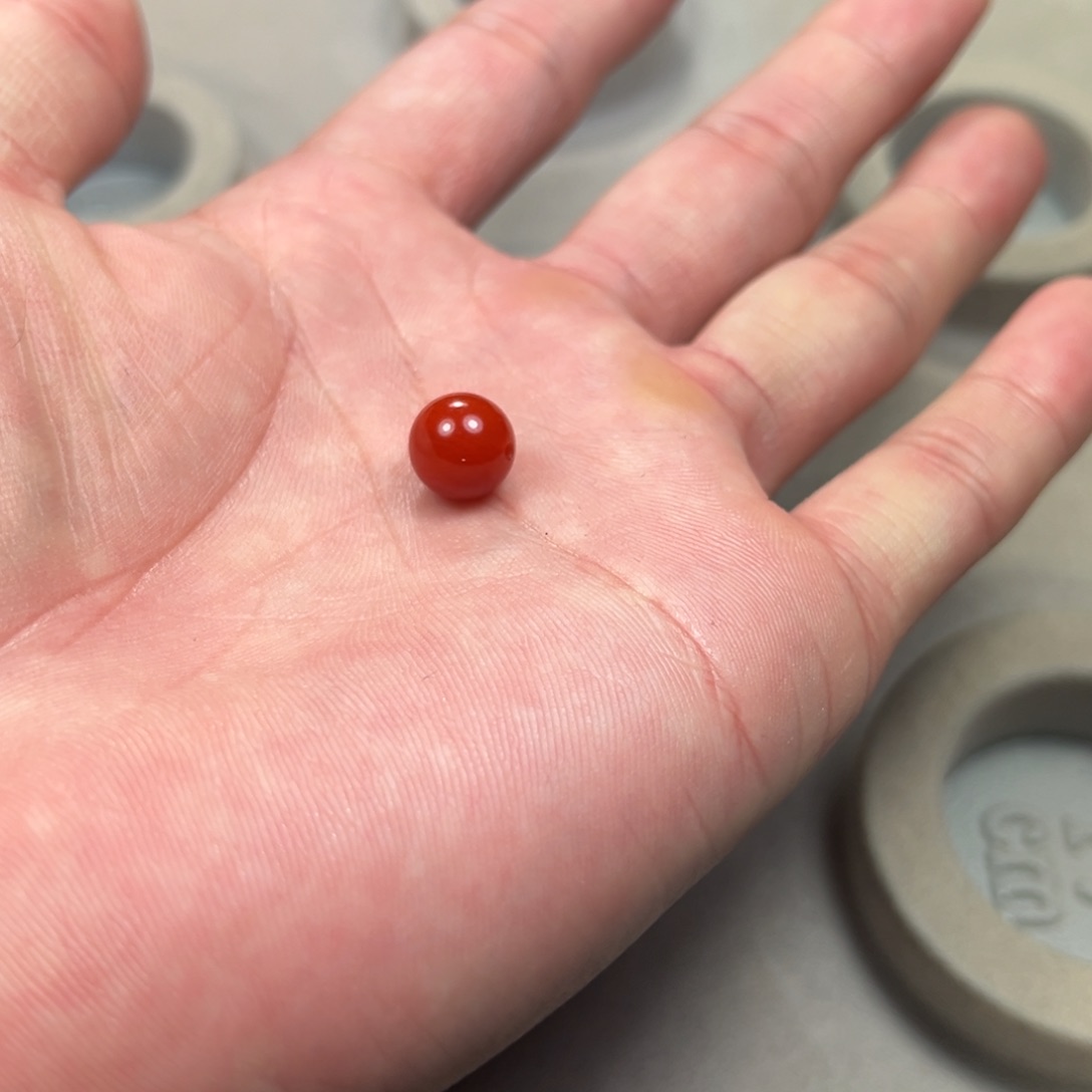 南红玛瑙圆珠未镶嵌仁*