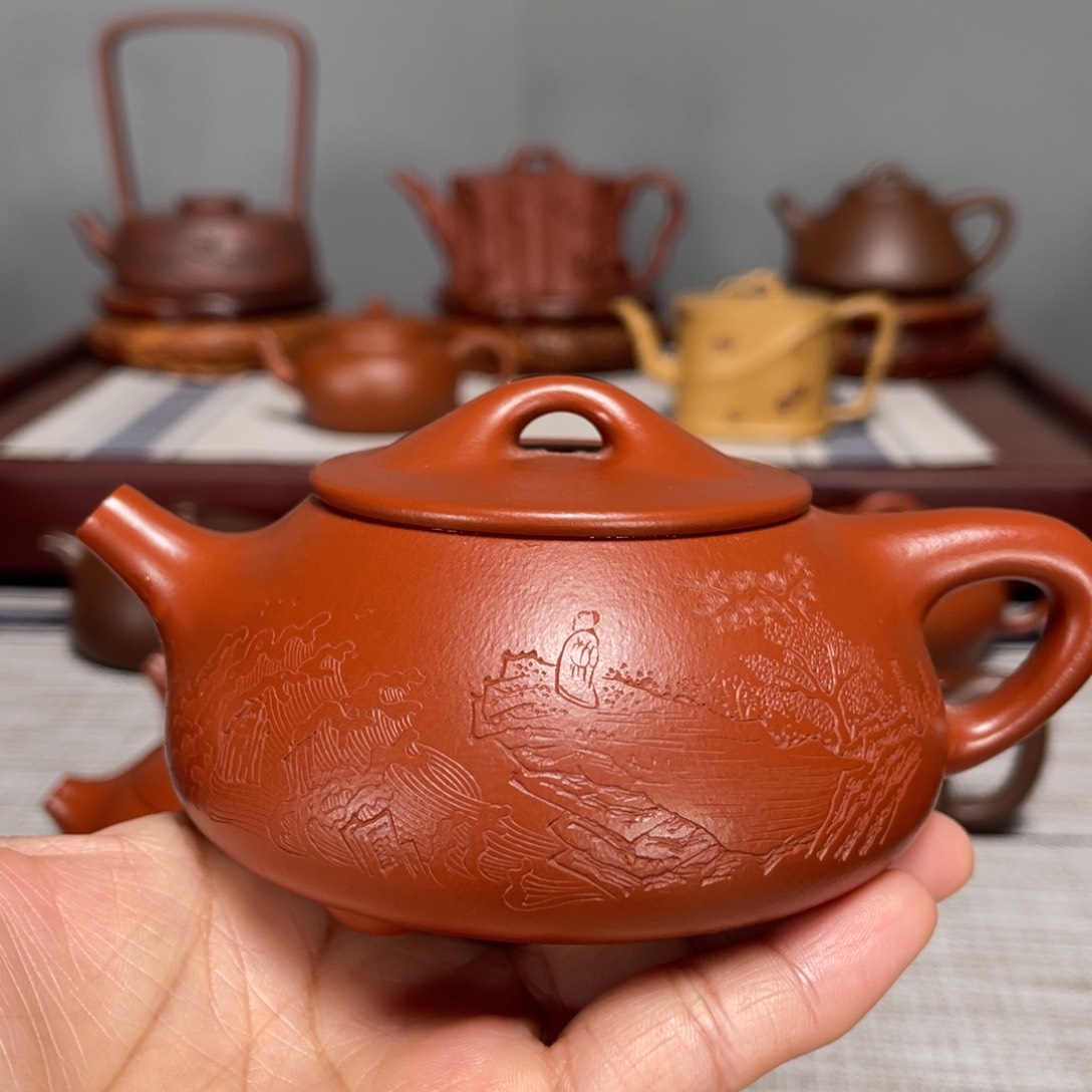 紫砂茶壶悦****微微瑕全手工制作
