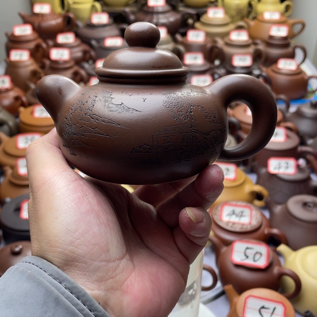 茶壶紫砂宜兴紫砂半手工