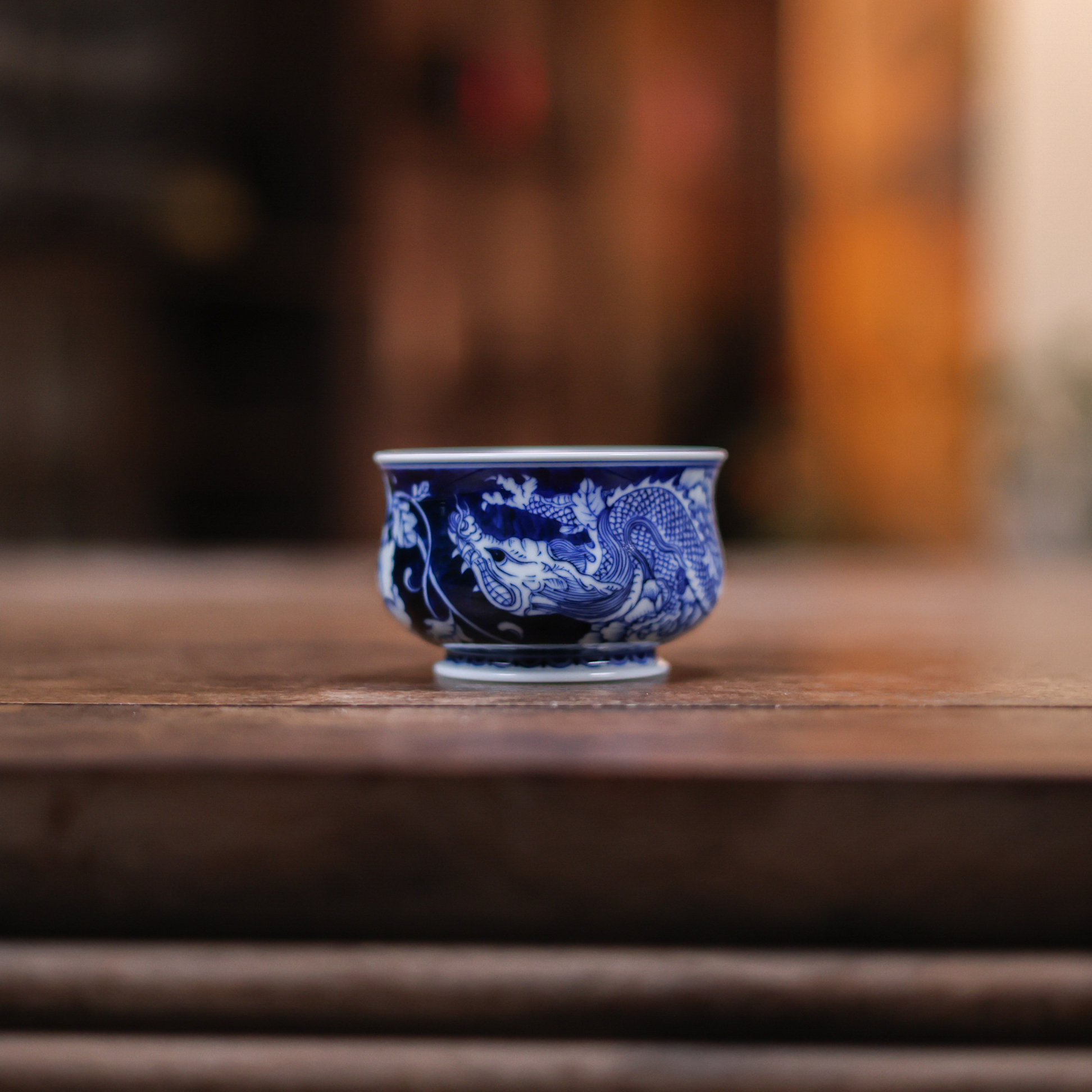 阿茶-龙纹-卓君-牡丹杯100ml（卓君S0256）