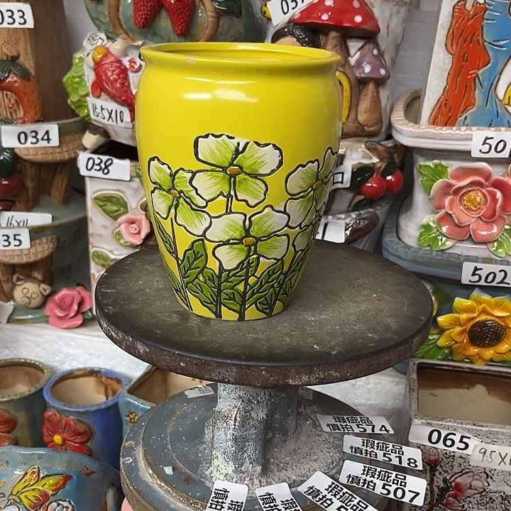 粗陶材质多肉花盆