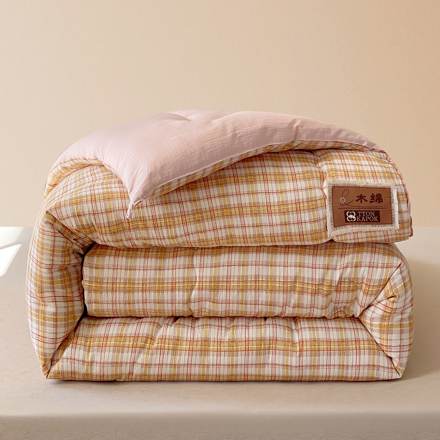 V/雅鹿新款10A抗菌云木棉格子秋冬被居家宿舍通用加厚保暖被子