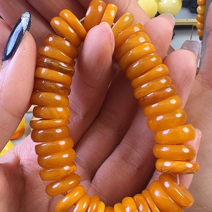 蜜蜡颈饰未镶嵌蜜蜡