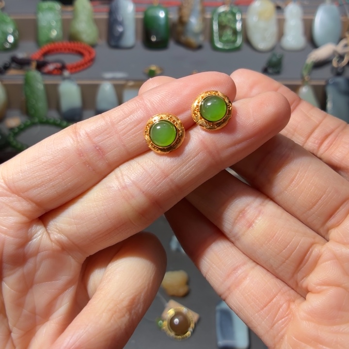 和田玉银S925镶嵌颈饰