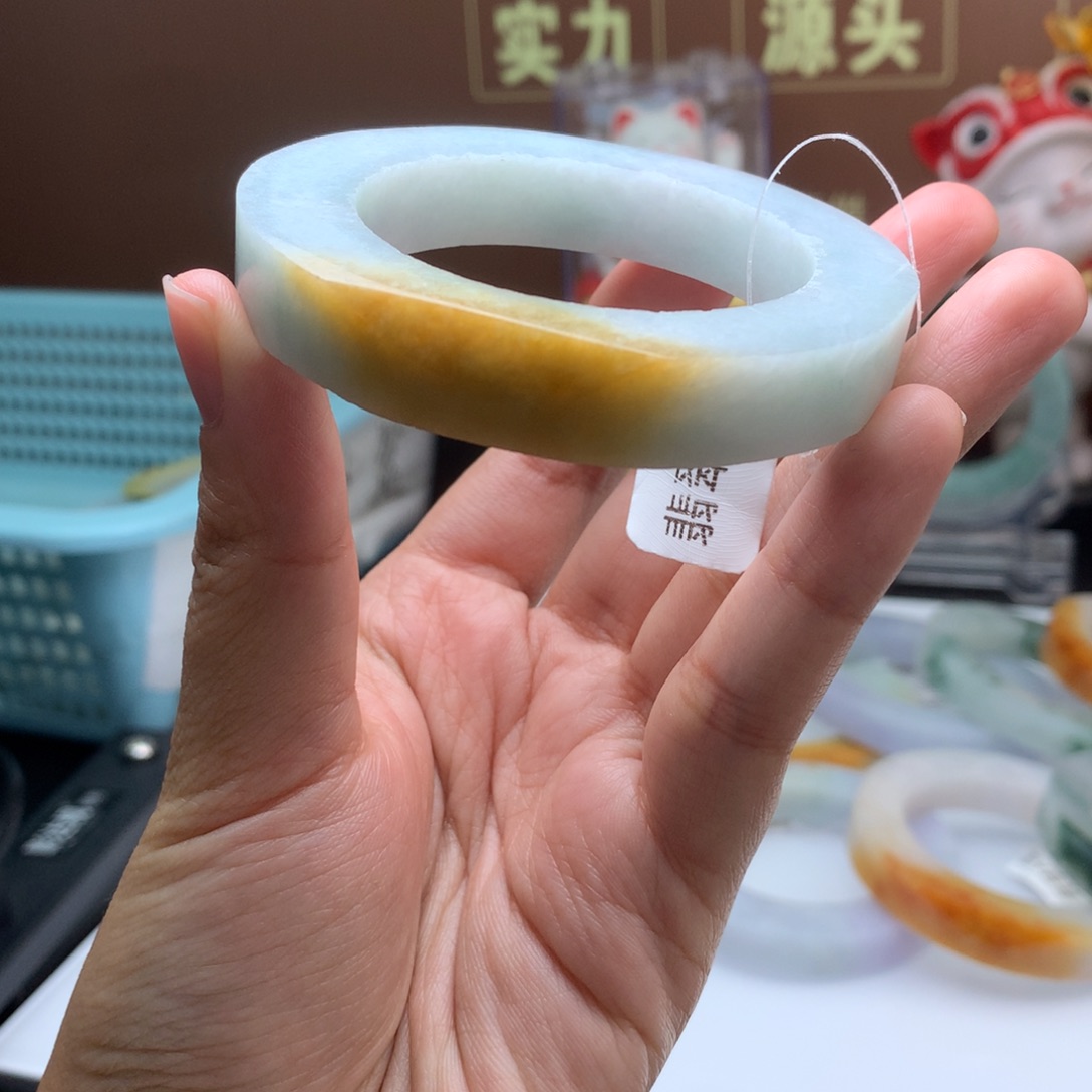 定制翡翠翡翠未镶嵌柠檬黄