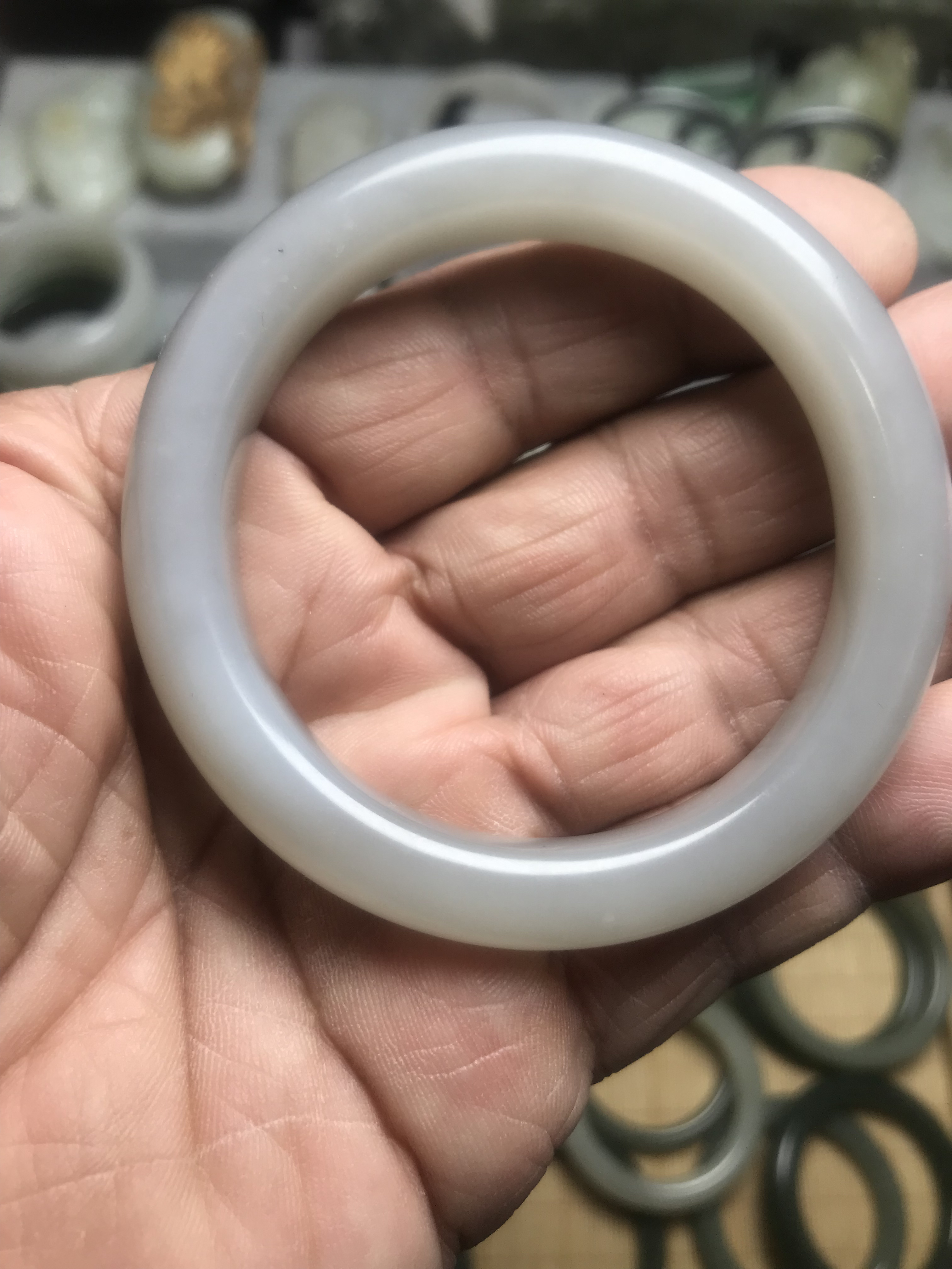 正品和田玉青海料手鐲