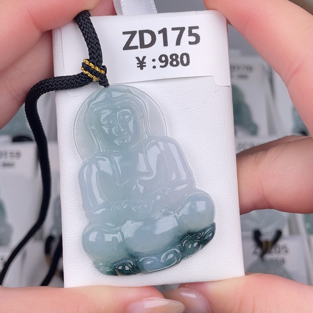 翡翠未镶嵌颈饰zd175