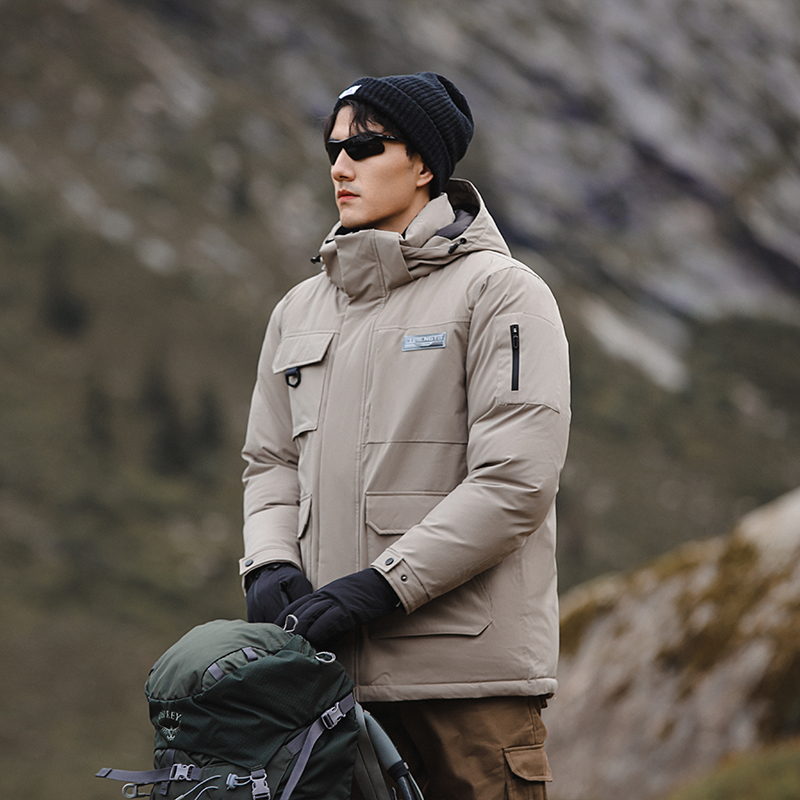 羽物男士新款羽绒服冬季宽松保暖加厚中长款MY246018W7