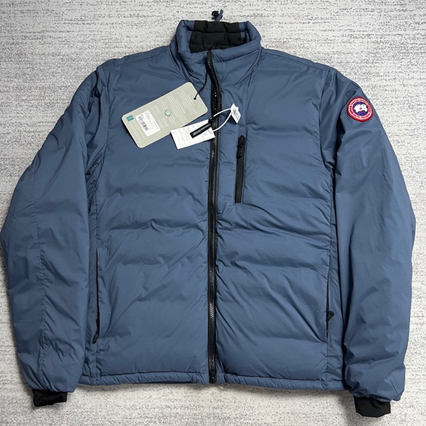 未使用 CANADA GOOSE 加拿大鹅 M 超氧蓝色Lodge轻量化立领羽绒服