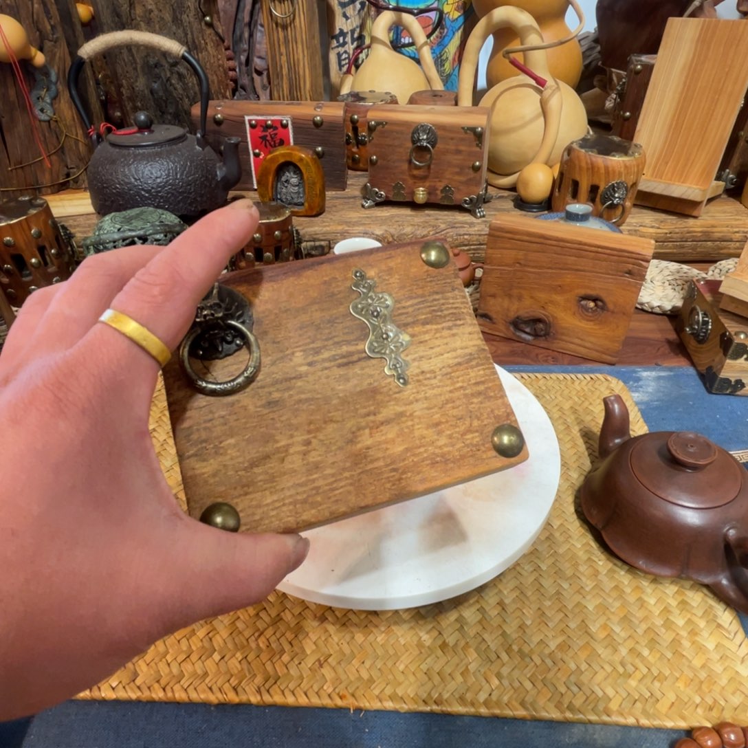 榆木老榆木茶杯垫