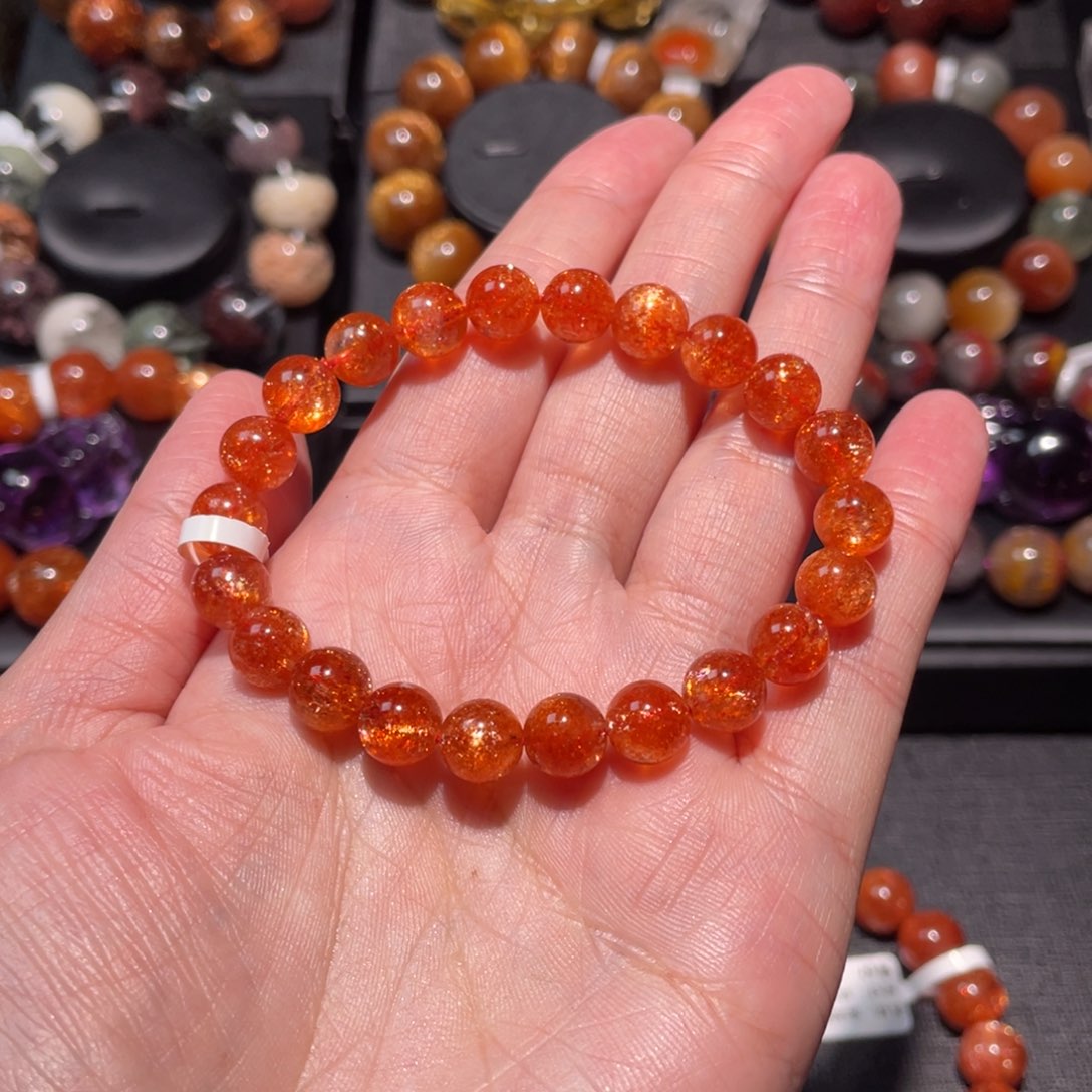 日光石手链未镶嵌向***行金太阳8.5mm