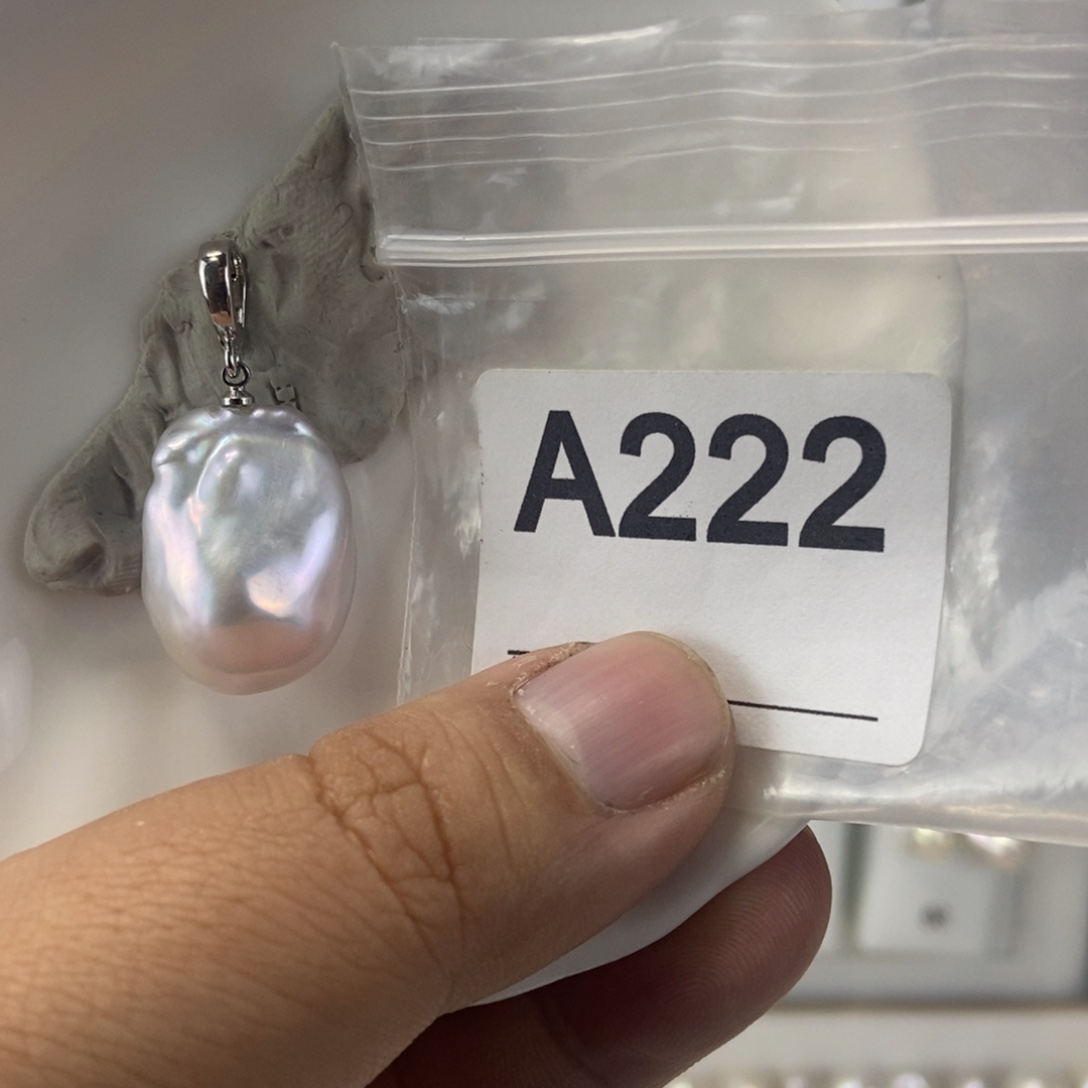 合金淡水珍珠吊坠(不含链)