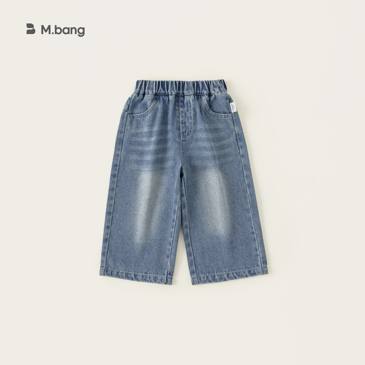 【春】2025新款儿童裤子（口袋印花休闲牛仔裤）CK25046