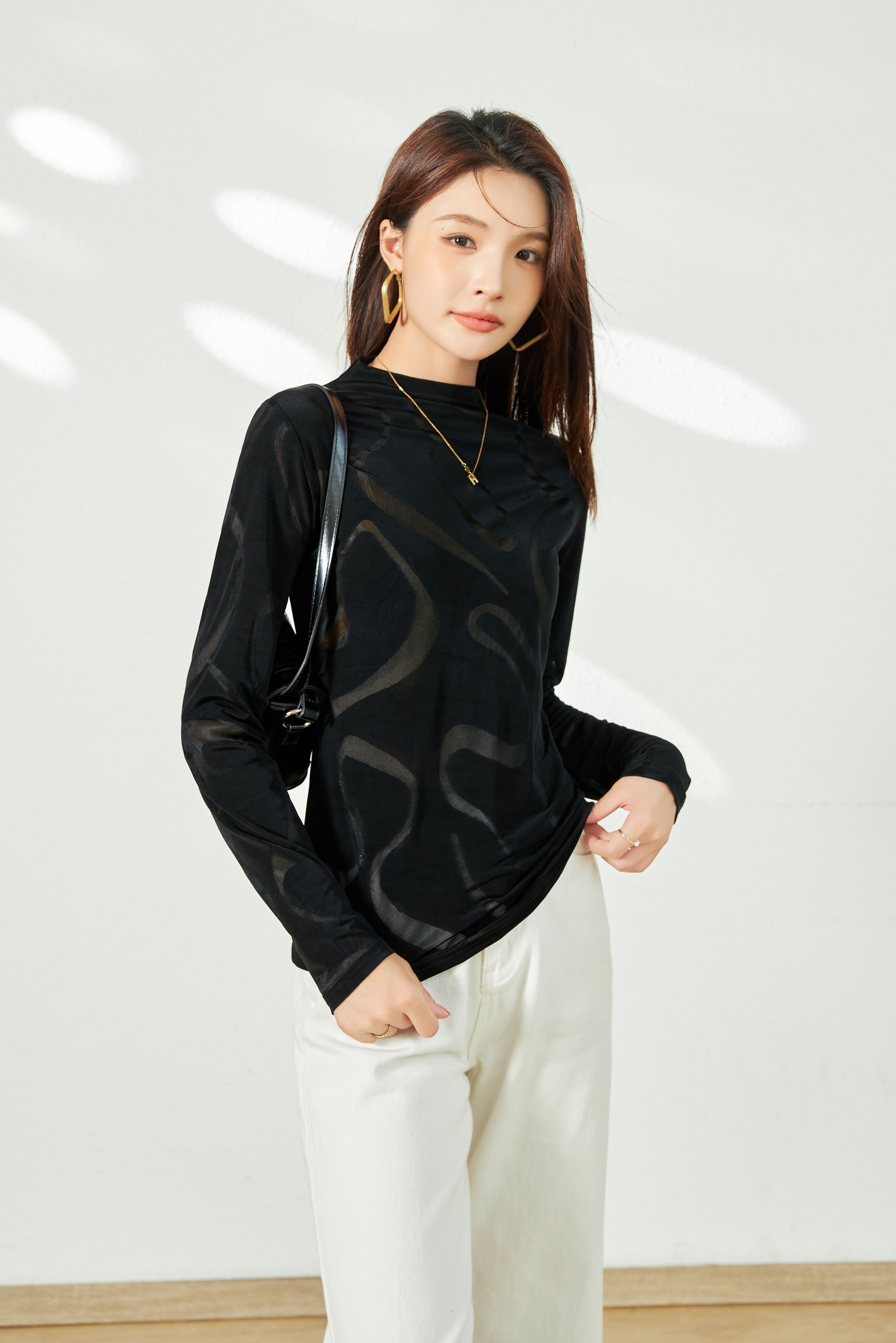 【工厂精品】女士打底衫24-119-1