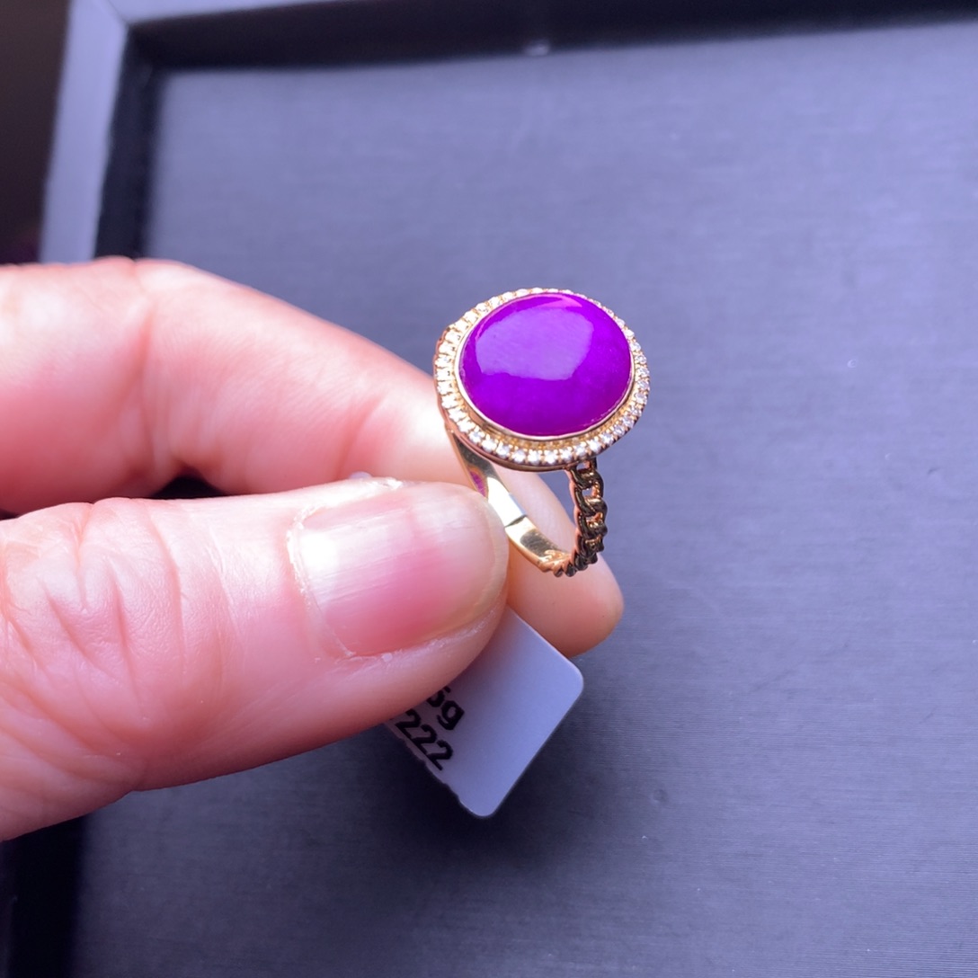 苏纪石（舒俱来）戒指18K金镶嵌