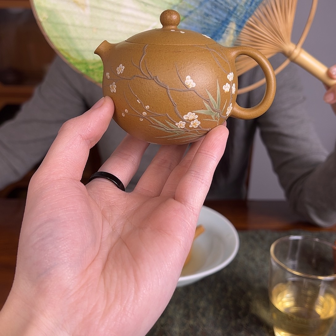 茶壶紫砂掌上明珠 黄金段 150cc