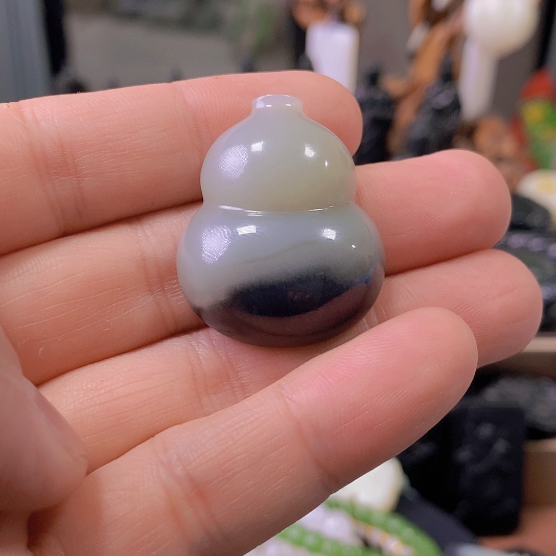 未镶嵌手串和田玉钮*