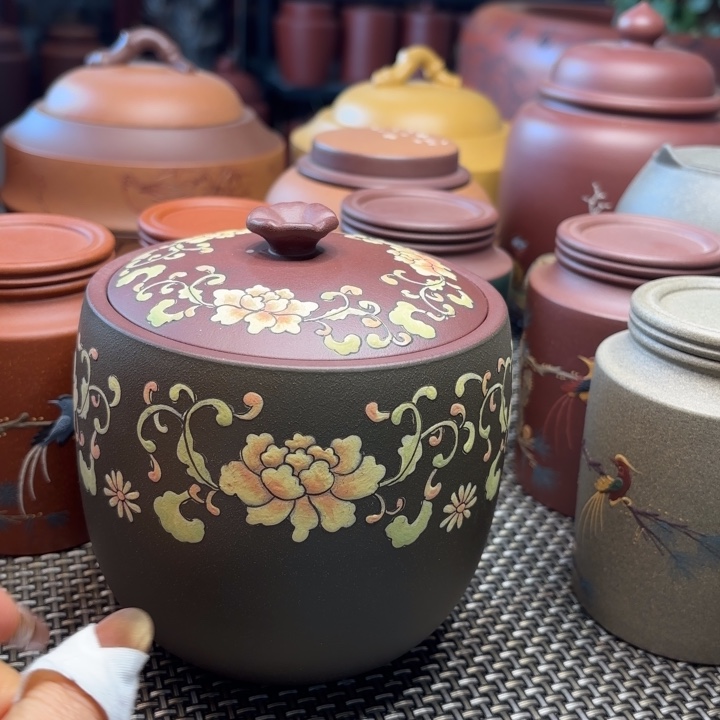 紫砂茶叶罐中高端紫砂茶叶罐