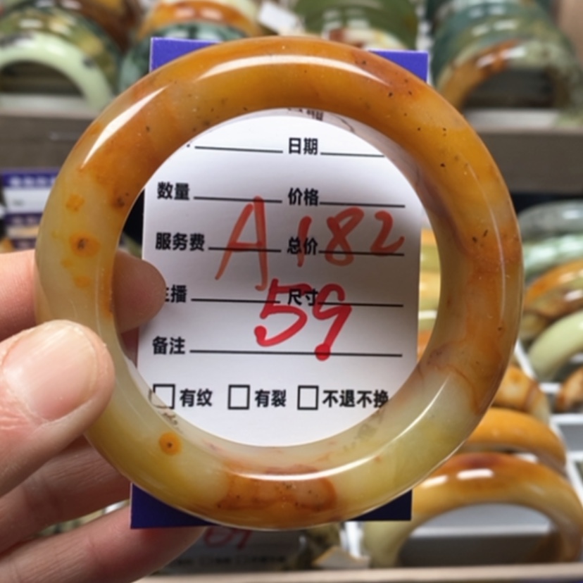 【闪购商品】蛇纹石玉手镯未镶嵌