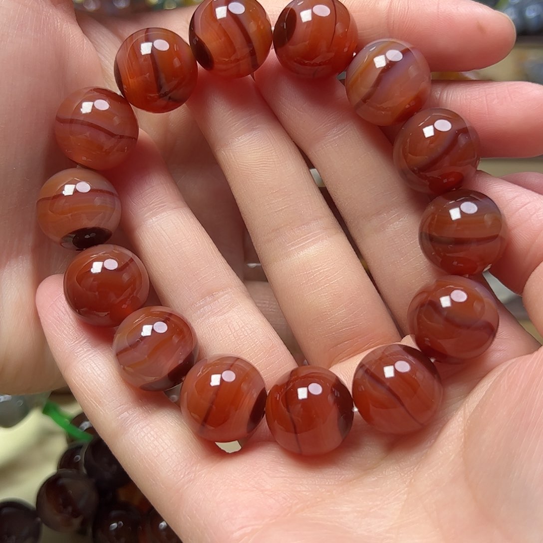 未镶嵌玛瑙手串玛瑙/玉髓