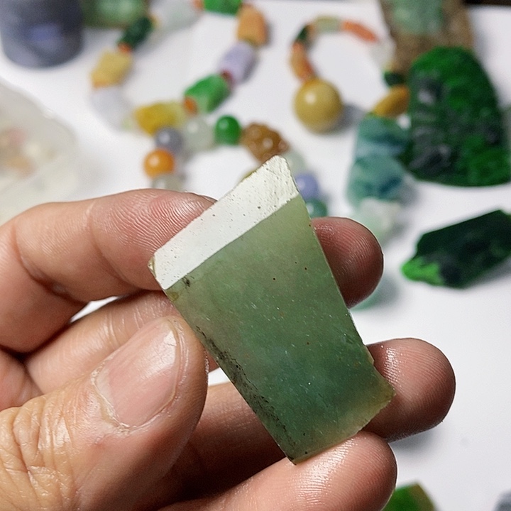 翡翠散珠天然翡翠A货