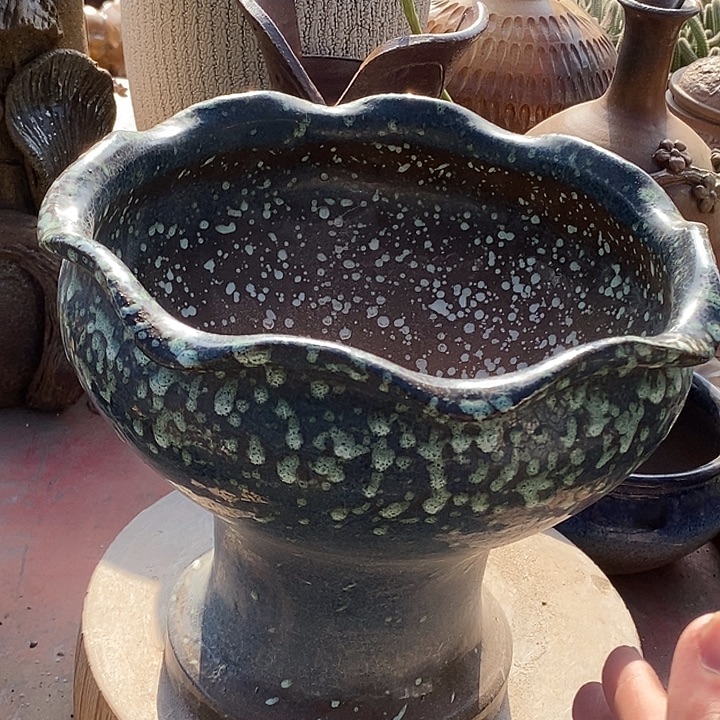 紫砂花盆紫砂瑕疵25.23花盆