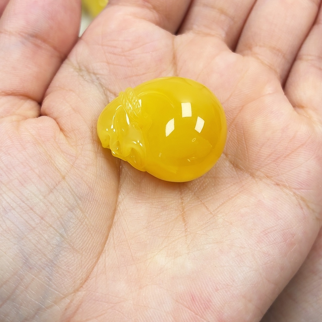 未镶嵌颈饰蜜蜡焦皮浓蜡妖花钱袋