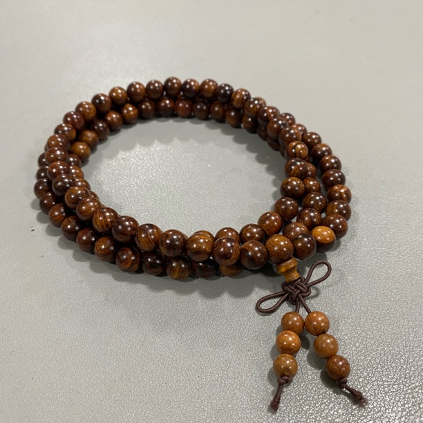 A361桃木圆珠卡0.8多圈手串