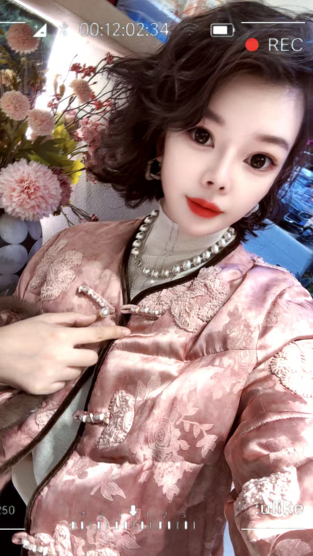 【小韩家】欧货2025冬季新款圆领袖口拼水貂新中式风国风鹅绒服外套