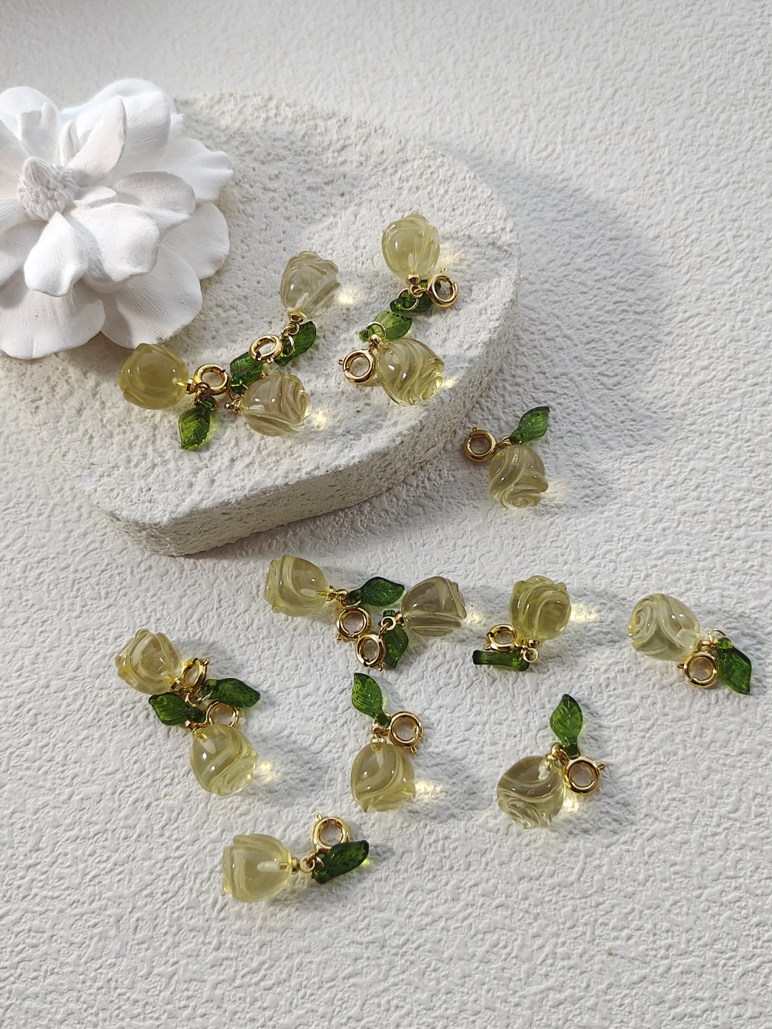 黄水玫瑰万能扣多样性发其一/1个