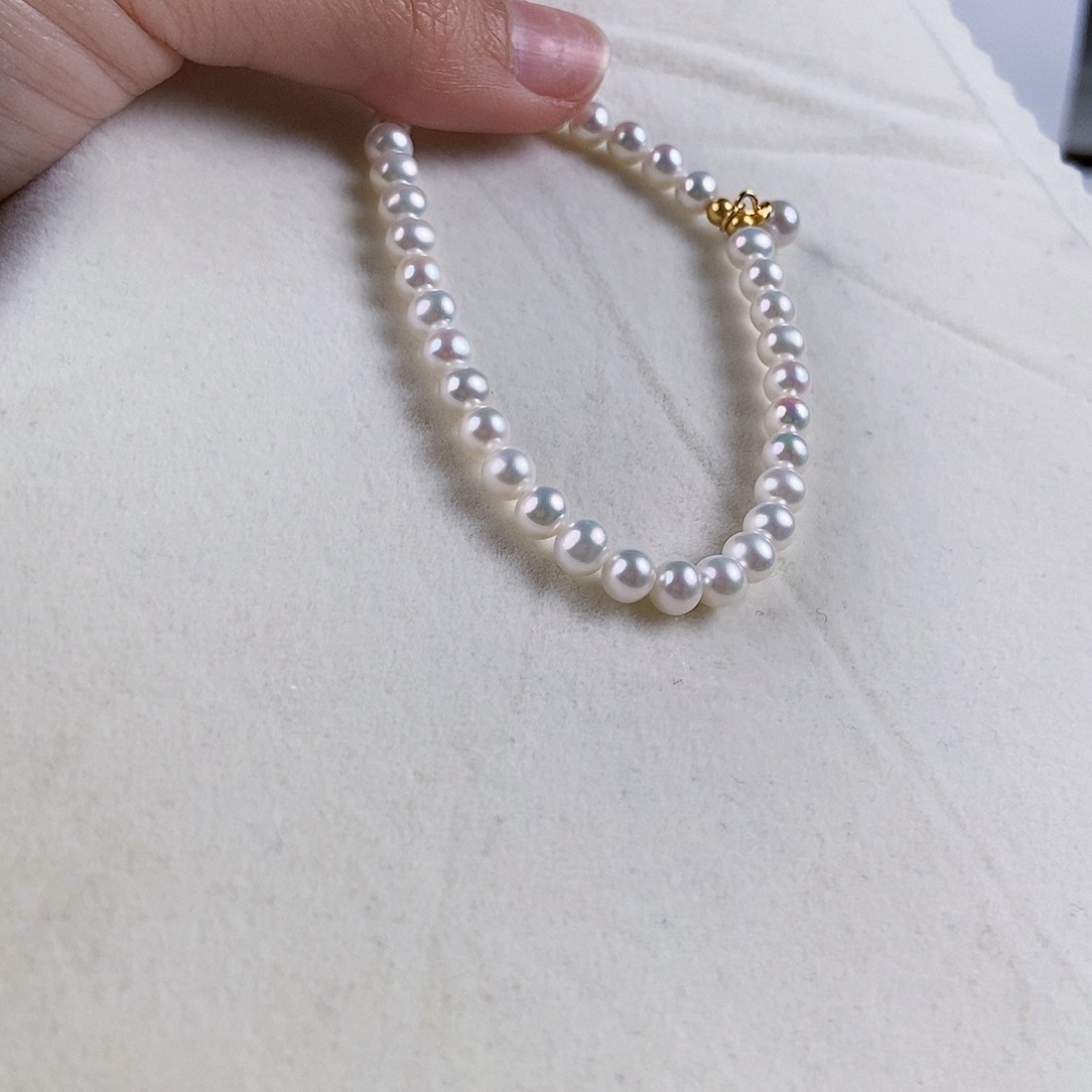 淡水珍珠手绳银S925镶嵌