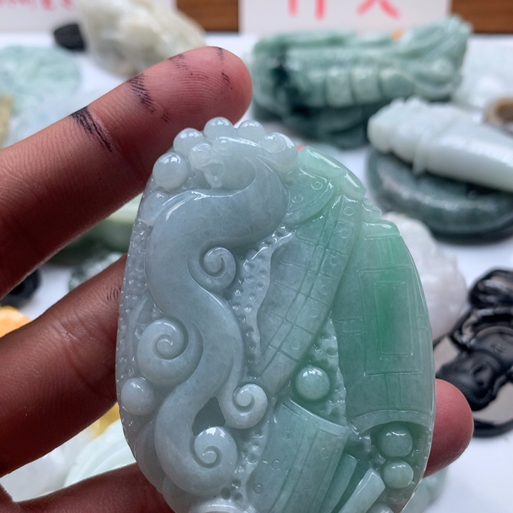 颈饰未镶嵌翡翠保真天然a货翡翠