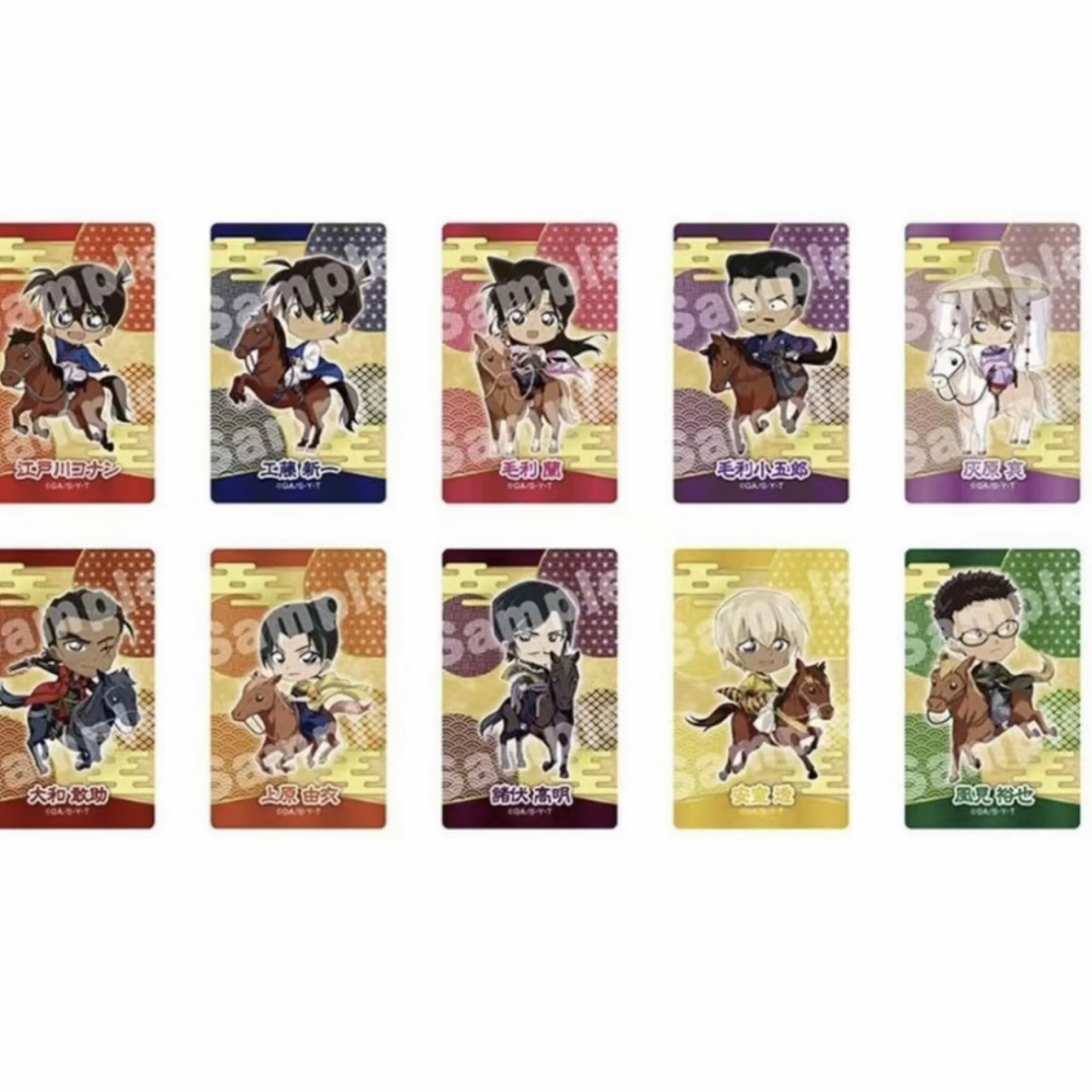 【拆包】日版名侦探柯南东集骑马吧唧透卡（盲盒产品）