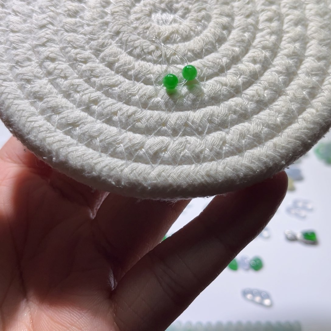 散珠翡翠紫**语裸石2颗4mm