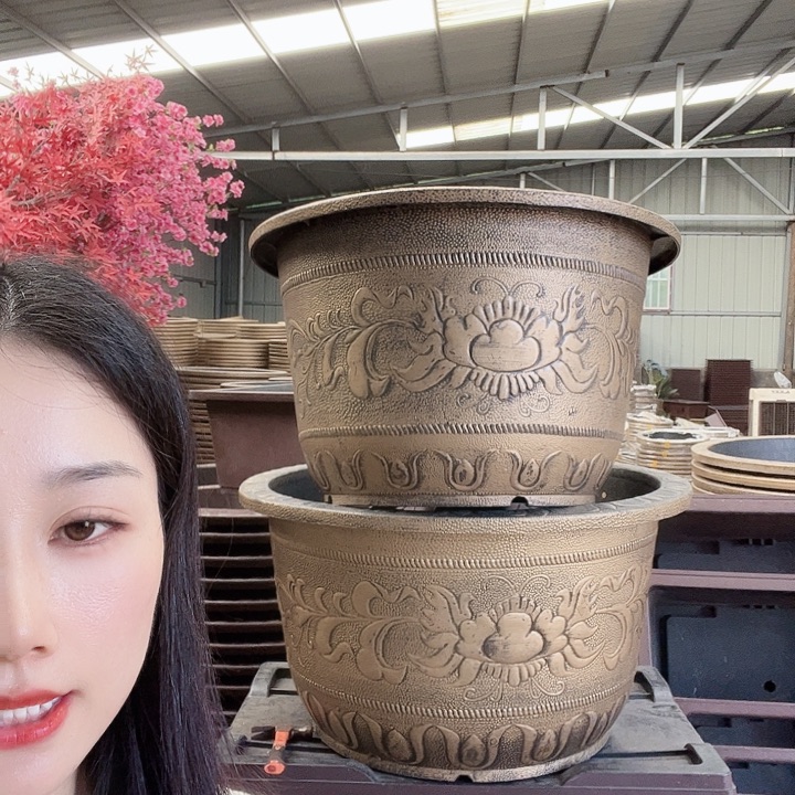 圆形73花盆3个有孔