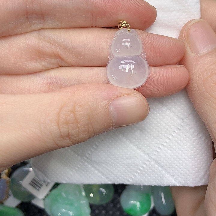 颈饰18K金镶嵌翡翠1335678889