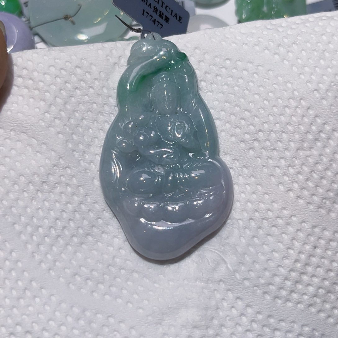 翡翠未镶嵌颈饰天然翡翠A 货