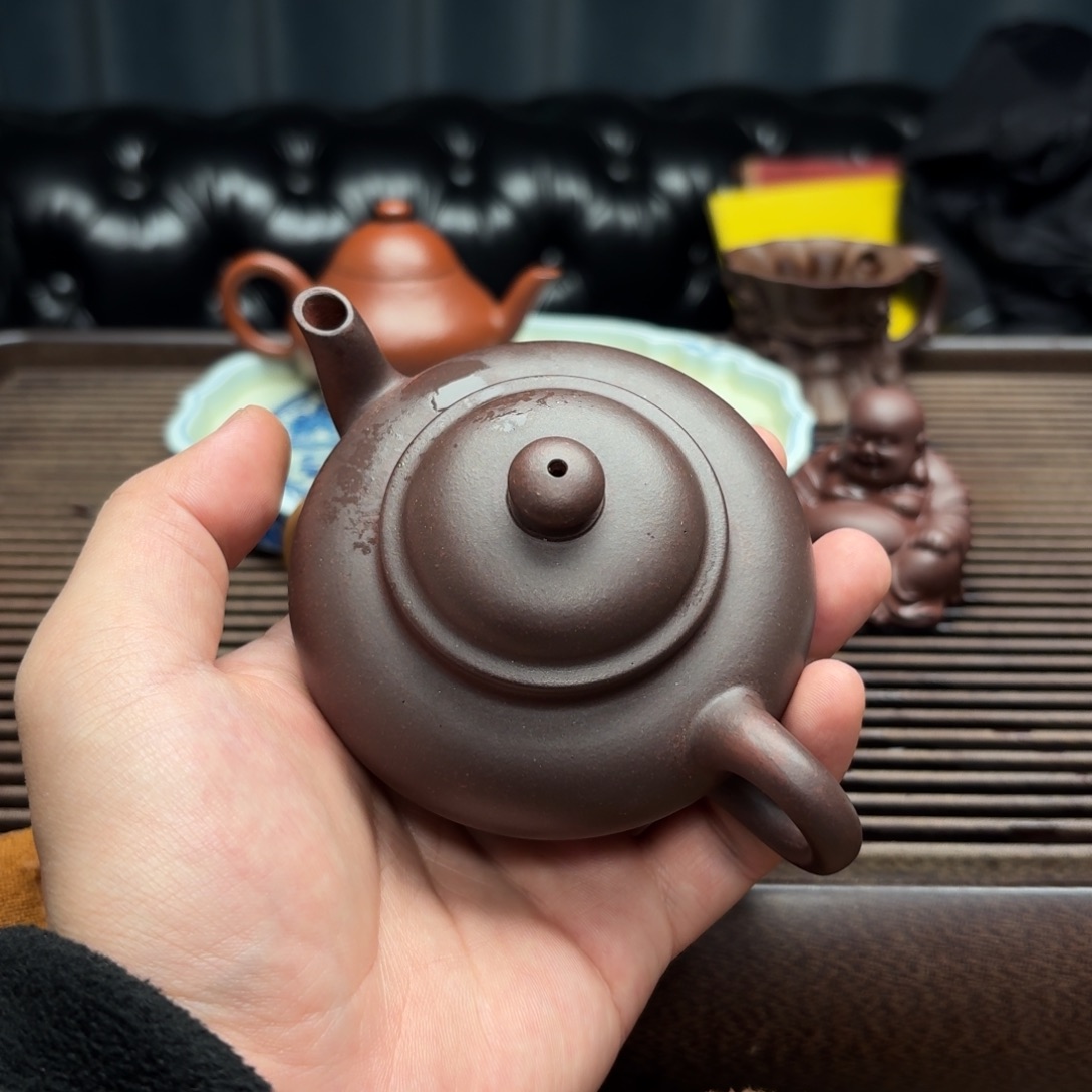 远***山茶壶紫砂远山兄黑气