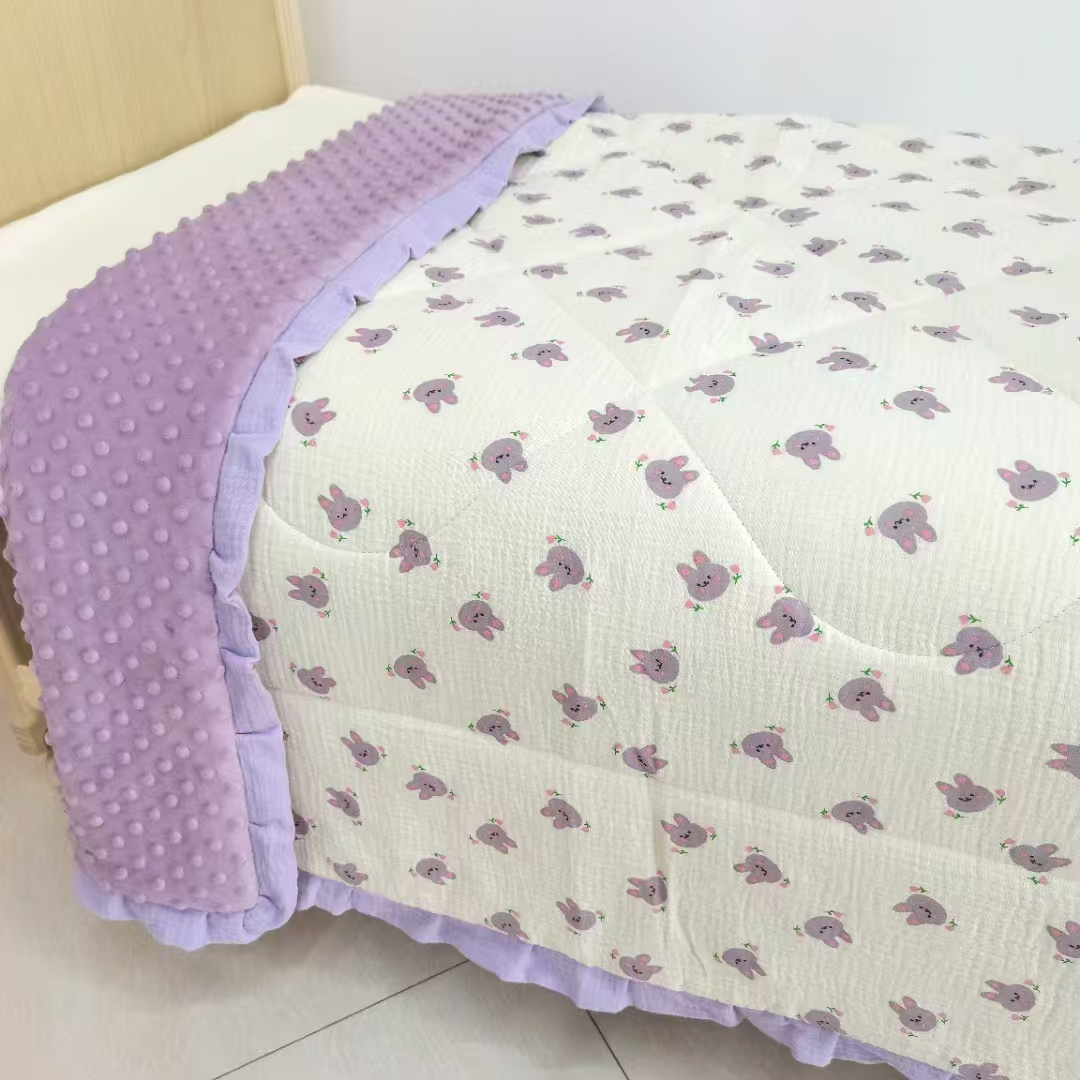 婴儿棉花糖豆豆被子保暖亲肤