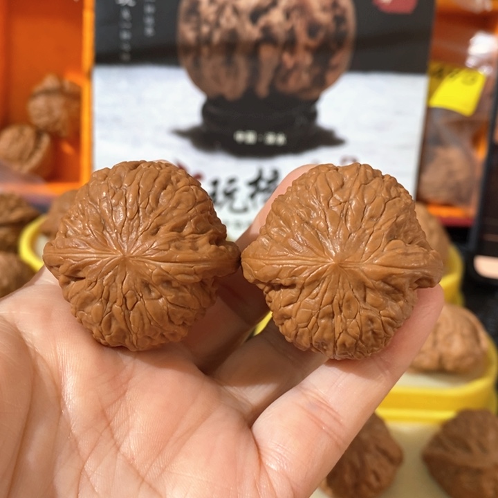 文玩核桃把件铁锤精对 39 38