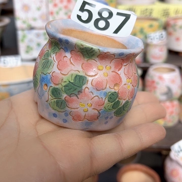 红陶手工多肉植物花盆