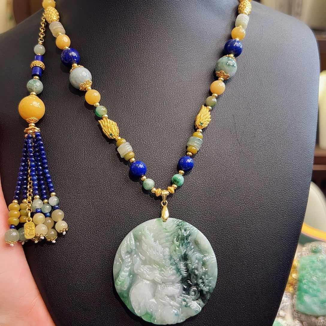 翡翠项链未镶嵌项链