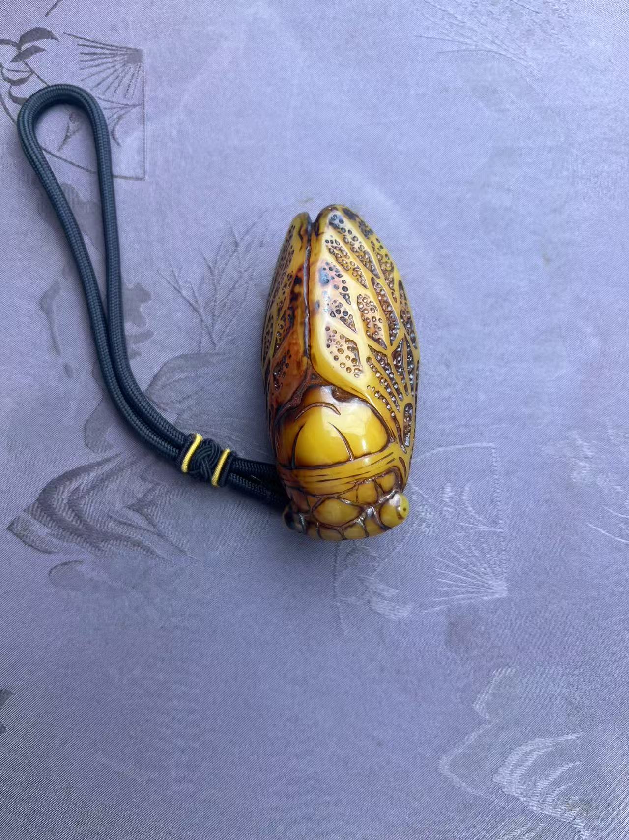 瑞哥专属高端精品蜜蜡禅手把件D9948