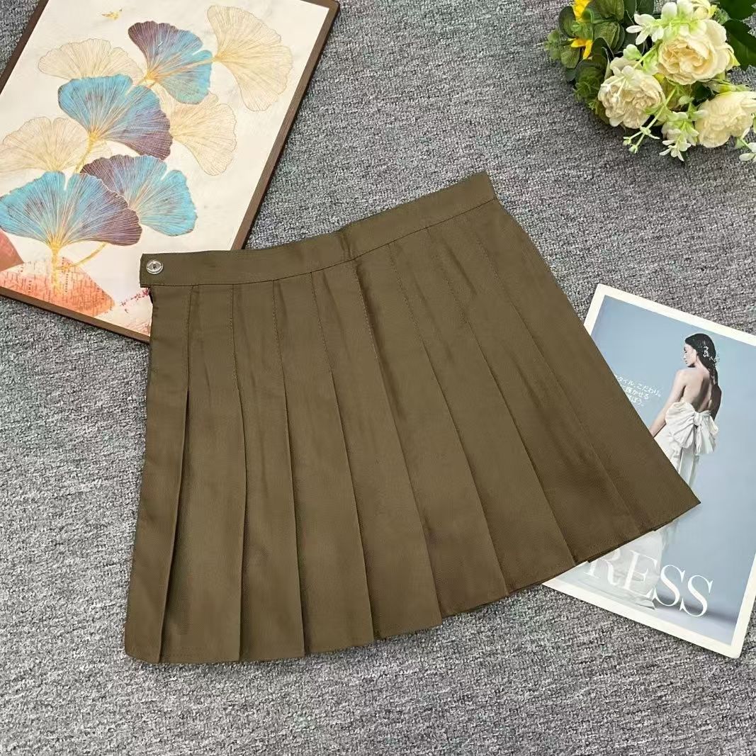 O型A型百褶裙显瘦短裙高腰半身裙裙子洋气时尚【C区】3151 C19-1